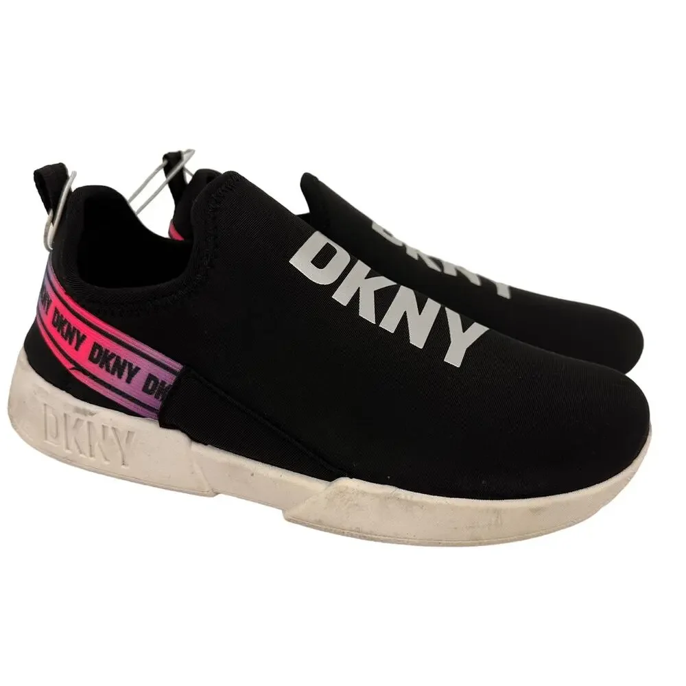 DKNY Girls Maddie Stretch Slip On Sneakers NWOT Size 3